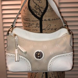 Dooney & Bourke Canvas/Leather Slouch Bag